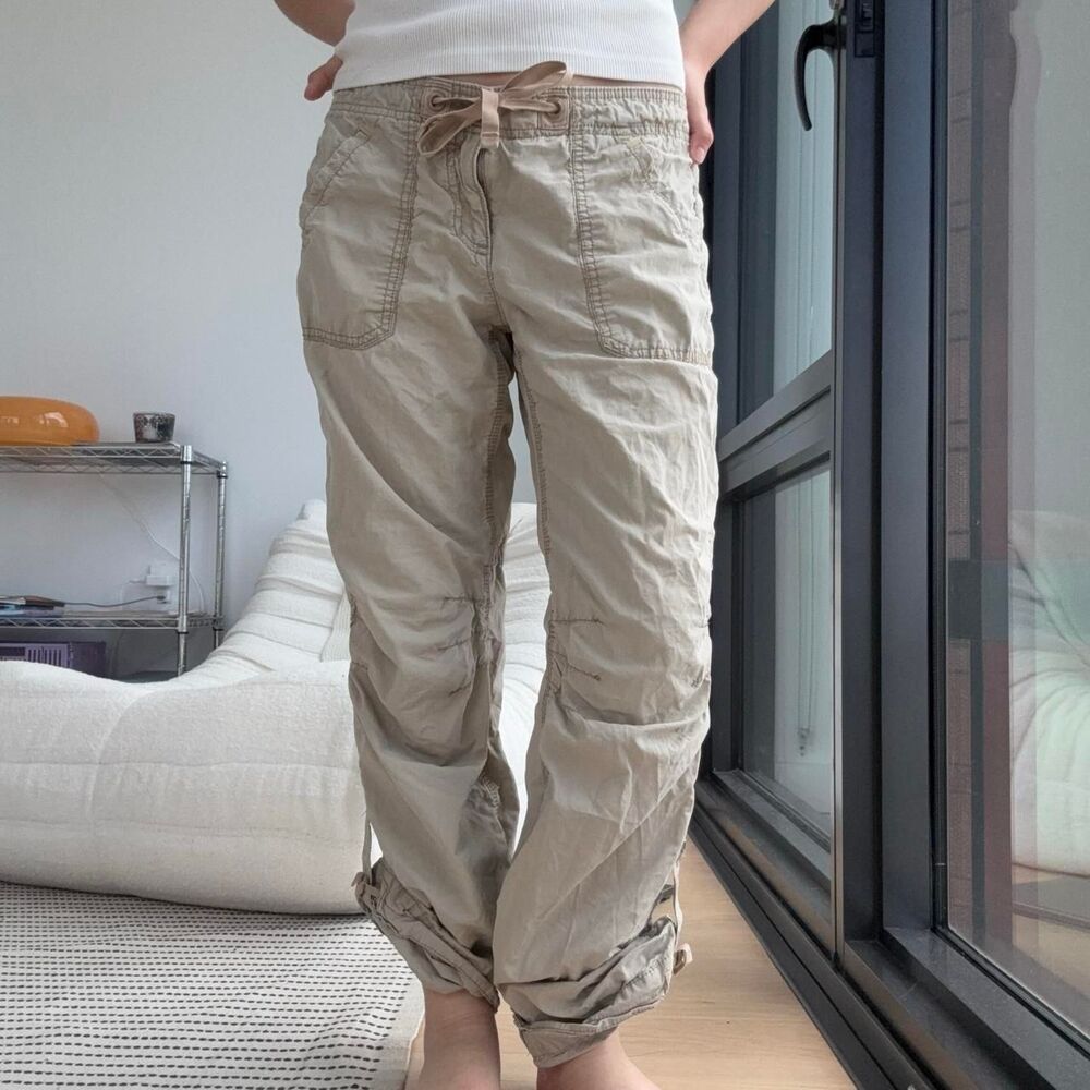 Gap Women's Tan and Cream Trousers